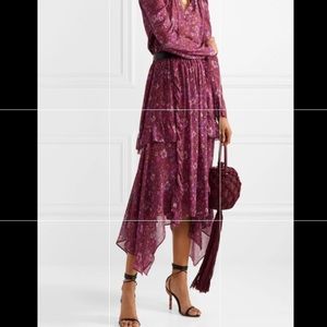 Ulla Johnson Torri Handkerchief Skirt- Sumac